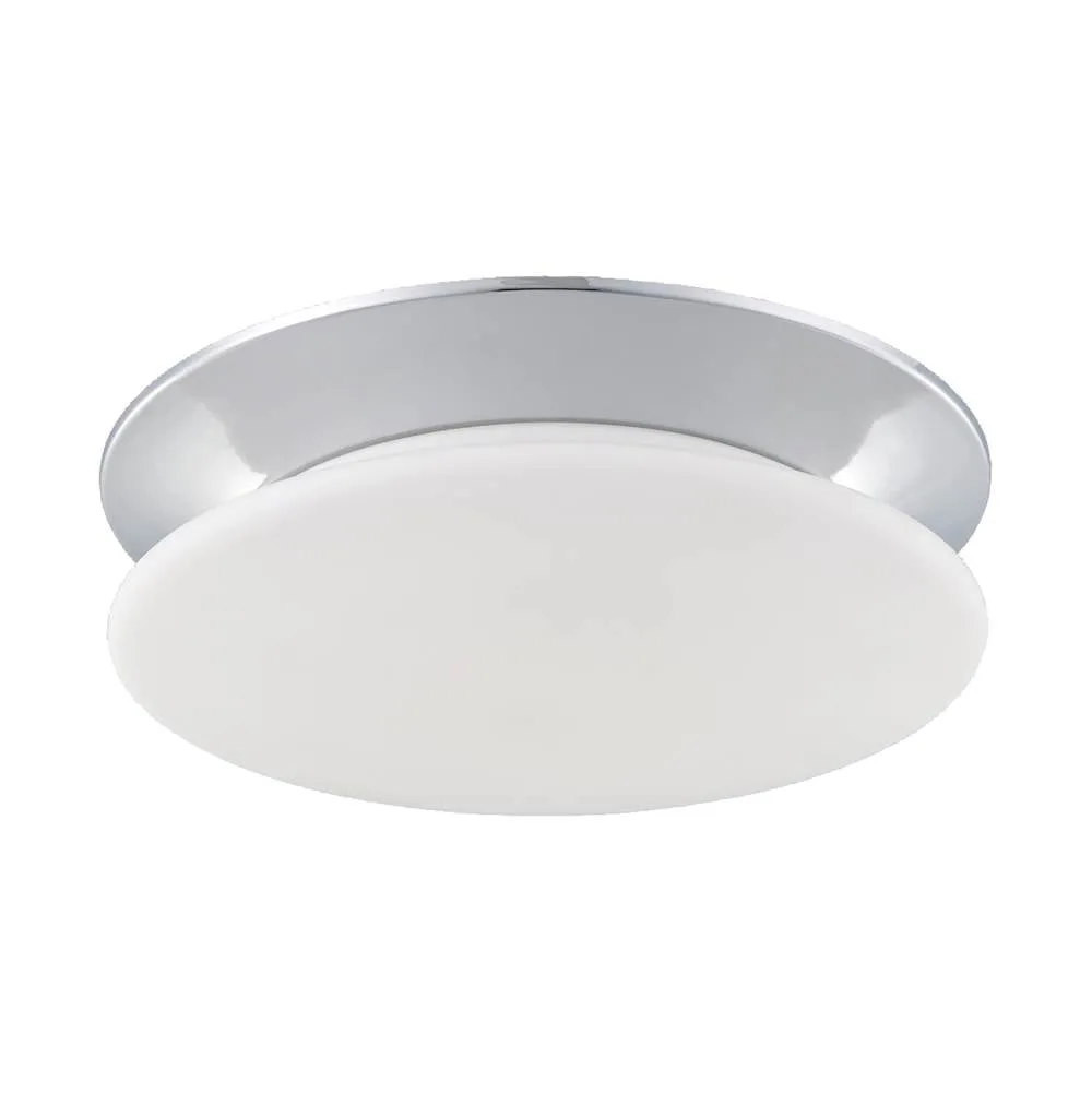 Eurofase - 23023-017 - Crown 1-Light Flushmount, Chrome Finish - 23023-017