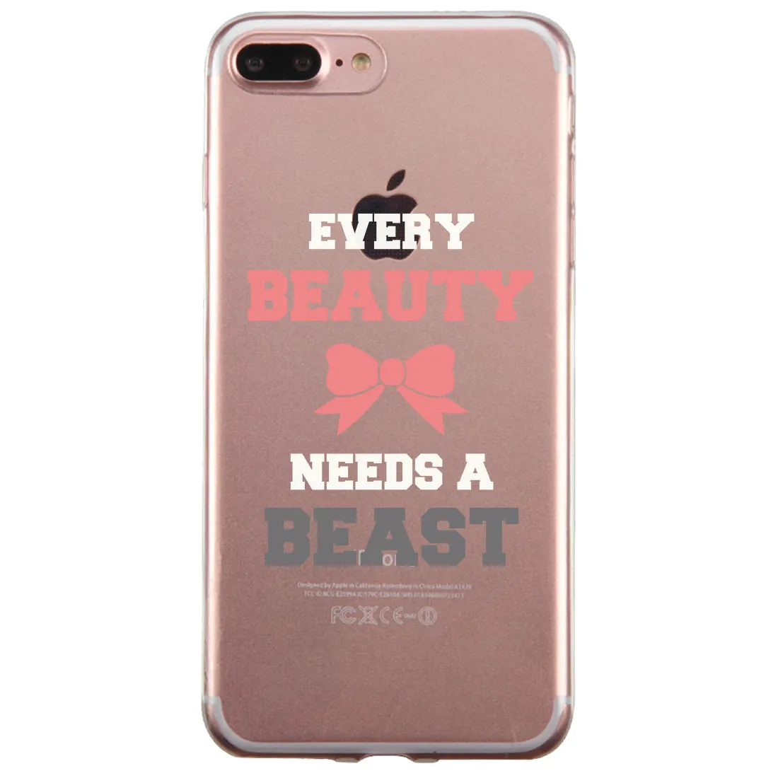 Every Beauty Beast Couple Matching Phone Cases Supportive Powerful