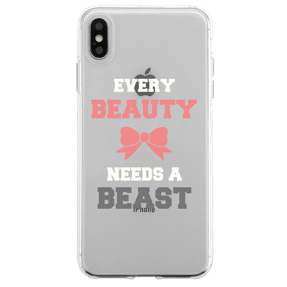 Every Beauty Beast Couple Matching Phone Cases Supportive Powerful