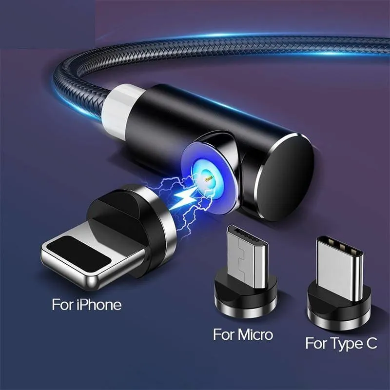 Fast Magnetic Charging Cable for Micro USB - Type C - iPhone