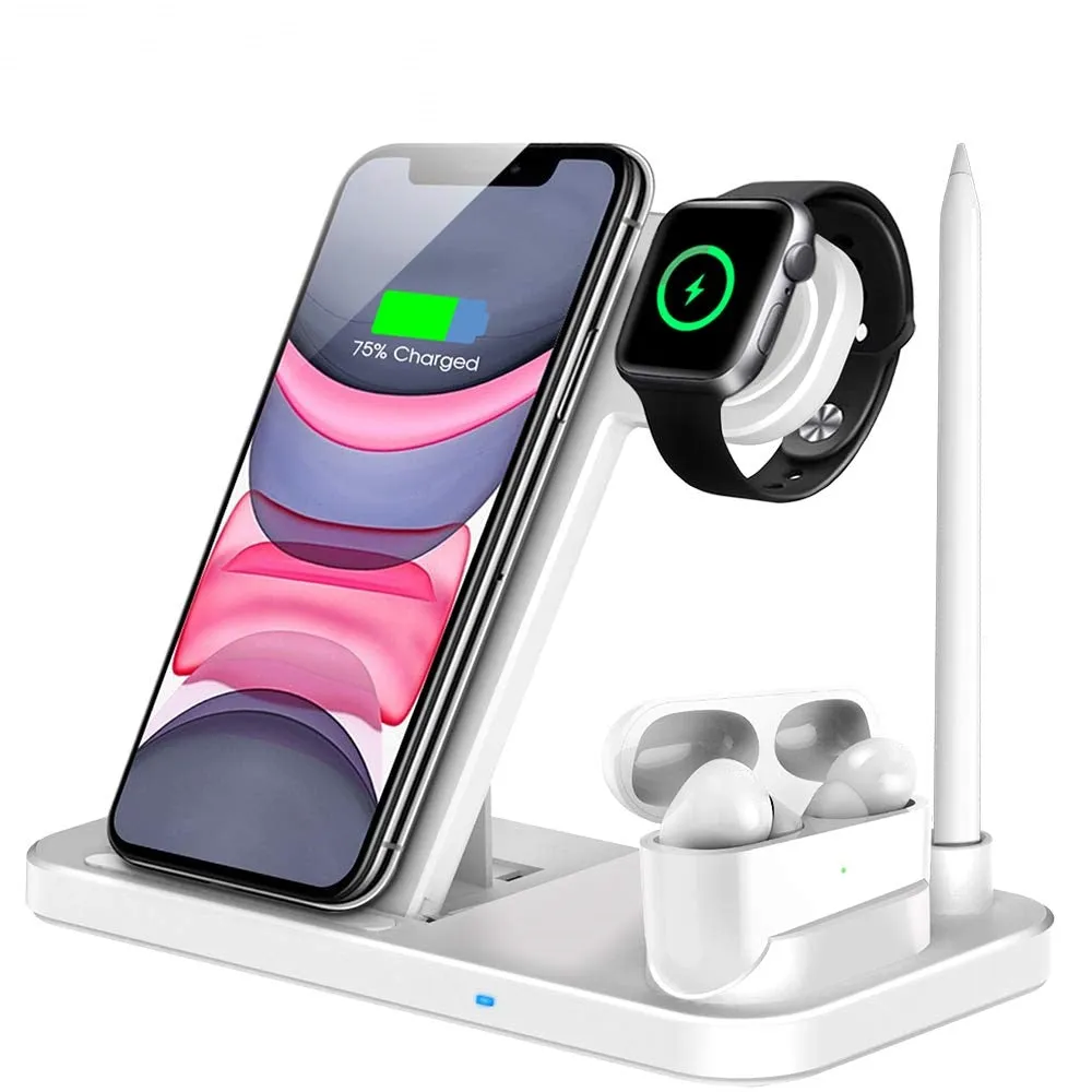 Fast Wireless 15W Charging Station For iPhone, Apple, Airpods Pro iWatch