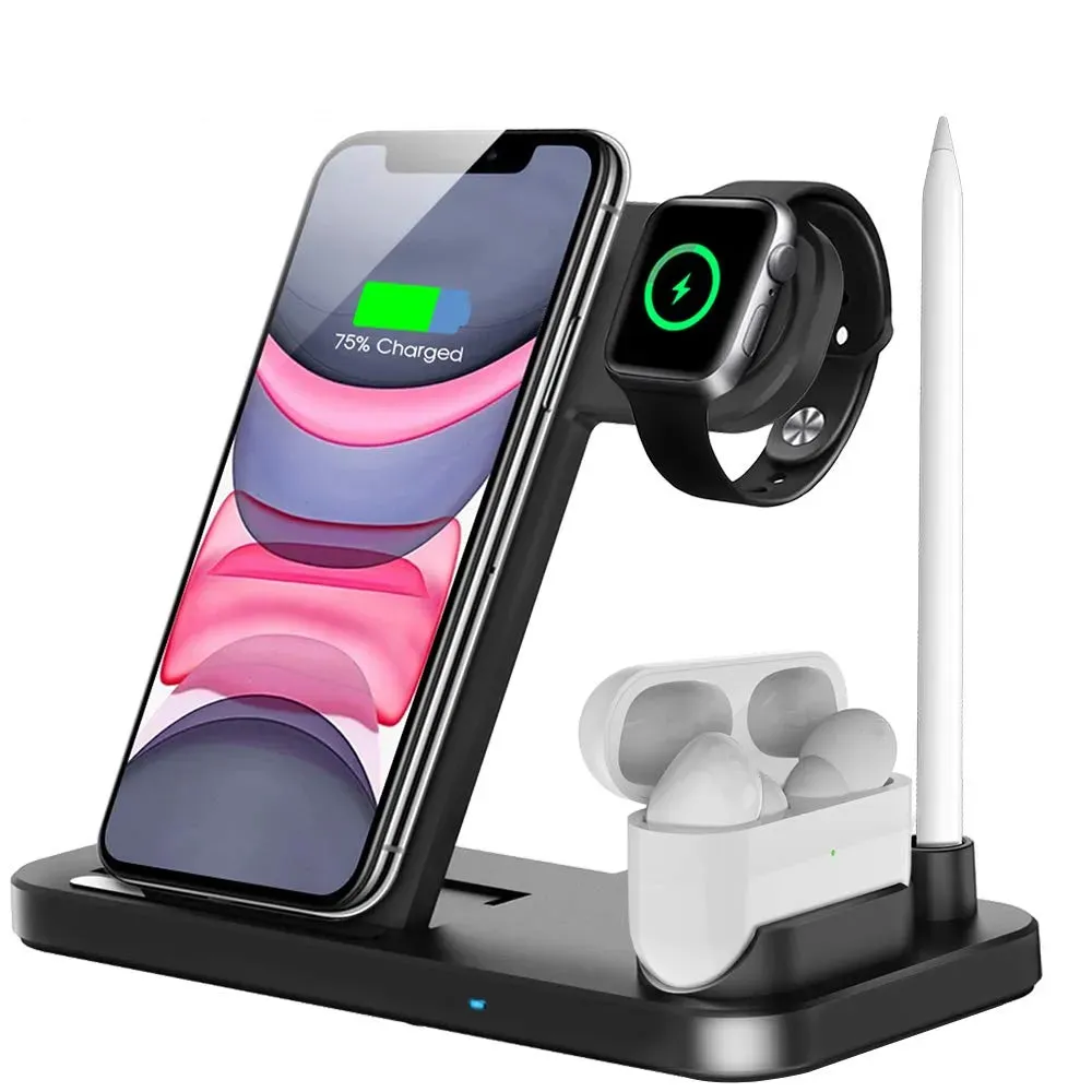 Fast Wireless 15W Charging Station For iPhone, Apple, Airpods Pro iWatch