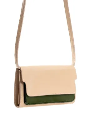 Fides (Almond & Green) | Women's bag made with Apple Leather