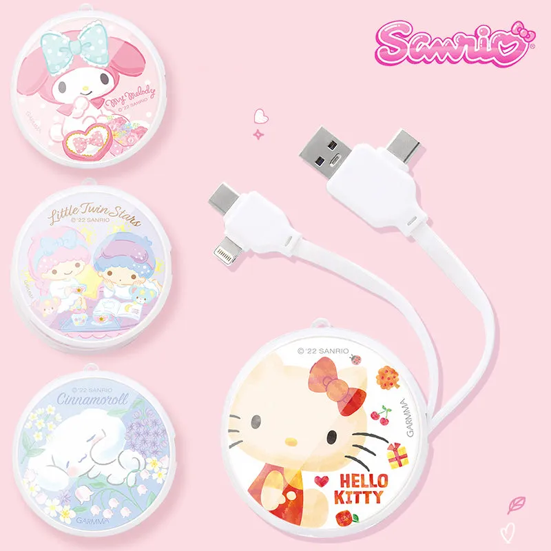 GARMMA Sanrio Characters PD Fast Charge Lightning Type-C Extracted Extension Cable