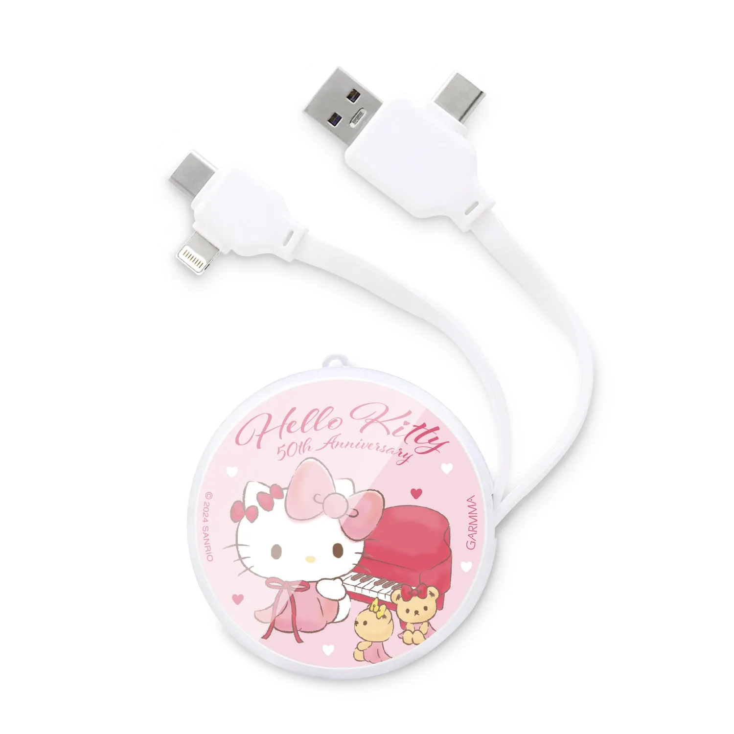 GARMMA Sanrio Characters PD Fast Charge Lightning Type-C Extracted Extension Cable