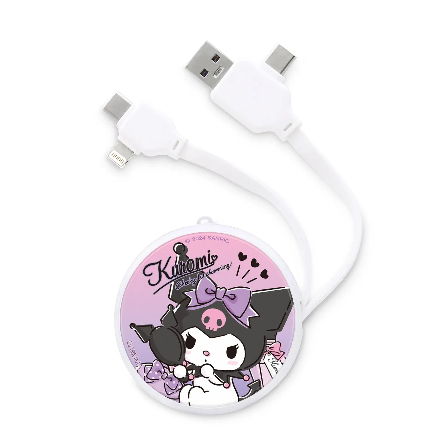 GARMMA Sanrio Characters PD Fast Charge Lightning Type-C Extracted Extension Cable