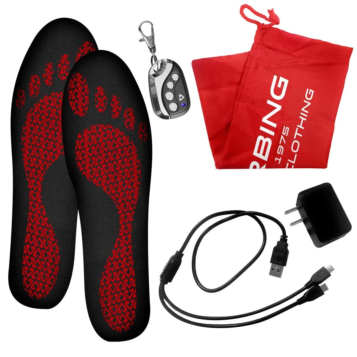 Gerbing 3V Rechargeable Heated Insoles with Remote