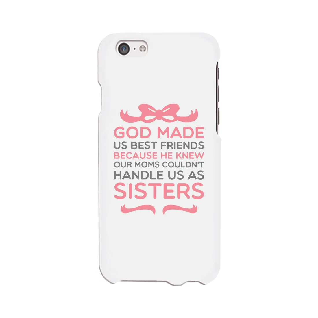 God Made Us Best Friend Matching White BFF Phone Cases