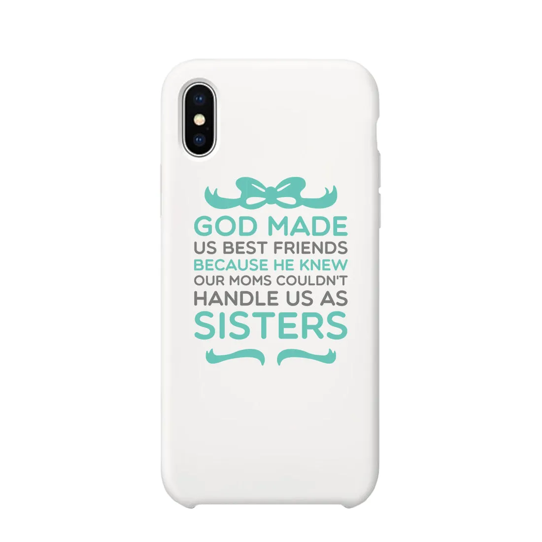 God Made Us Best Friend Matching White BFF Phone Cases