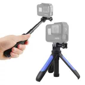 GP446 Multifunctional Mini Fixed Tripod for GoPro, Insta360, DJI and Other Action Cameras(Blue)