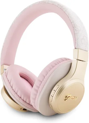 Guess 4G Script On Ear Wireless Headphones Pink - GUBH604GEMP