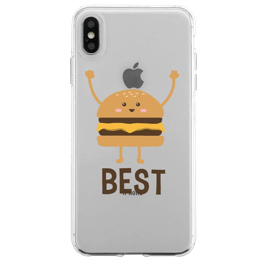 Hamburger Fries BFF Matching Phone Covers Whimsical Fun Food Gift