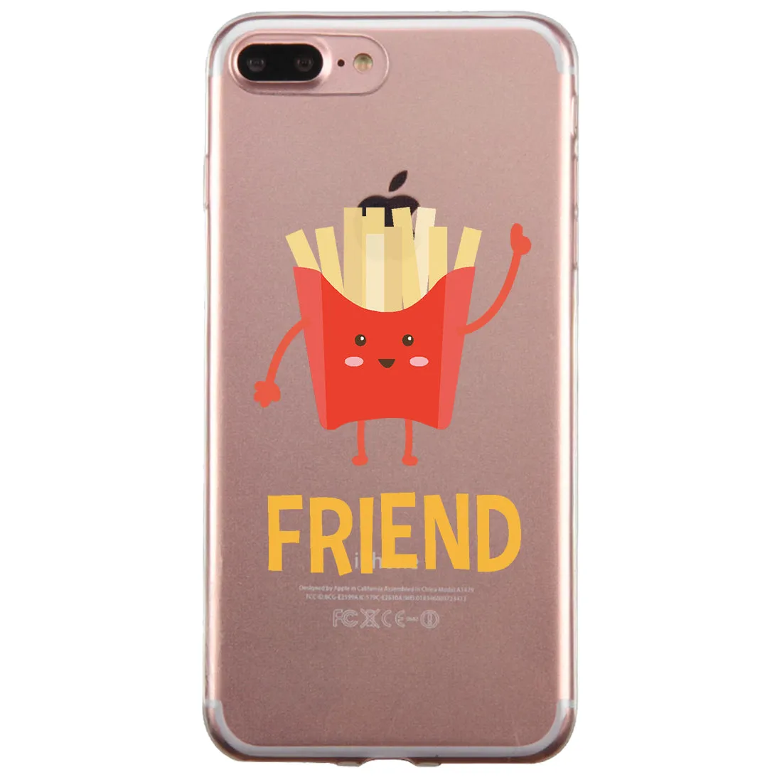 Hamburger Fries BFF Matching Phone Covers Whimsical Fun Food Gift