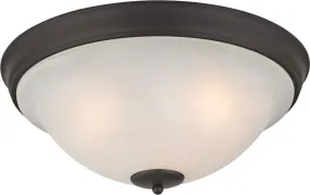 Hamilton 3 Light Flush Mount In Oil Rubbed Bronze