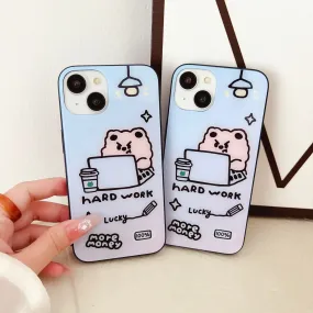 Hard Work Doodle Designer Glass Case