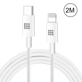 HAWEEL 2m USB-C to 8 Pin PD Fast Charging Cable - 25W 3A for iPhone & iPad