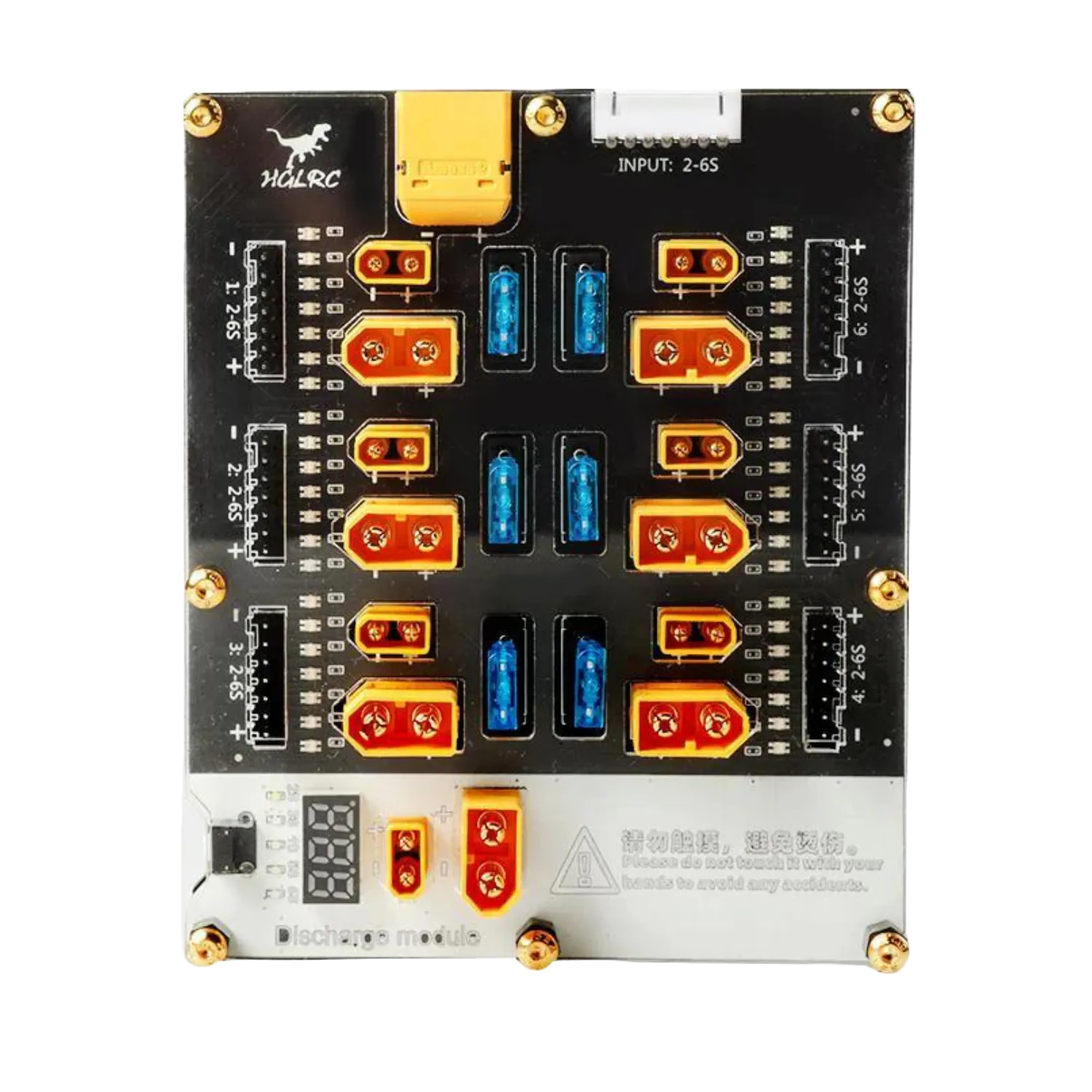 HGLRC Thor Pro Balance Charging Board XT30/XT60 w/Integrated Discharger 6 Ports