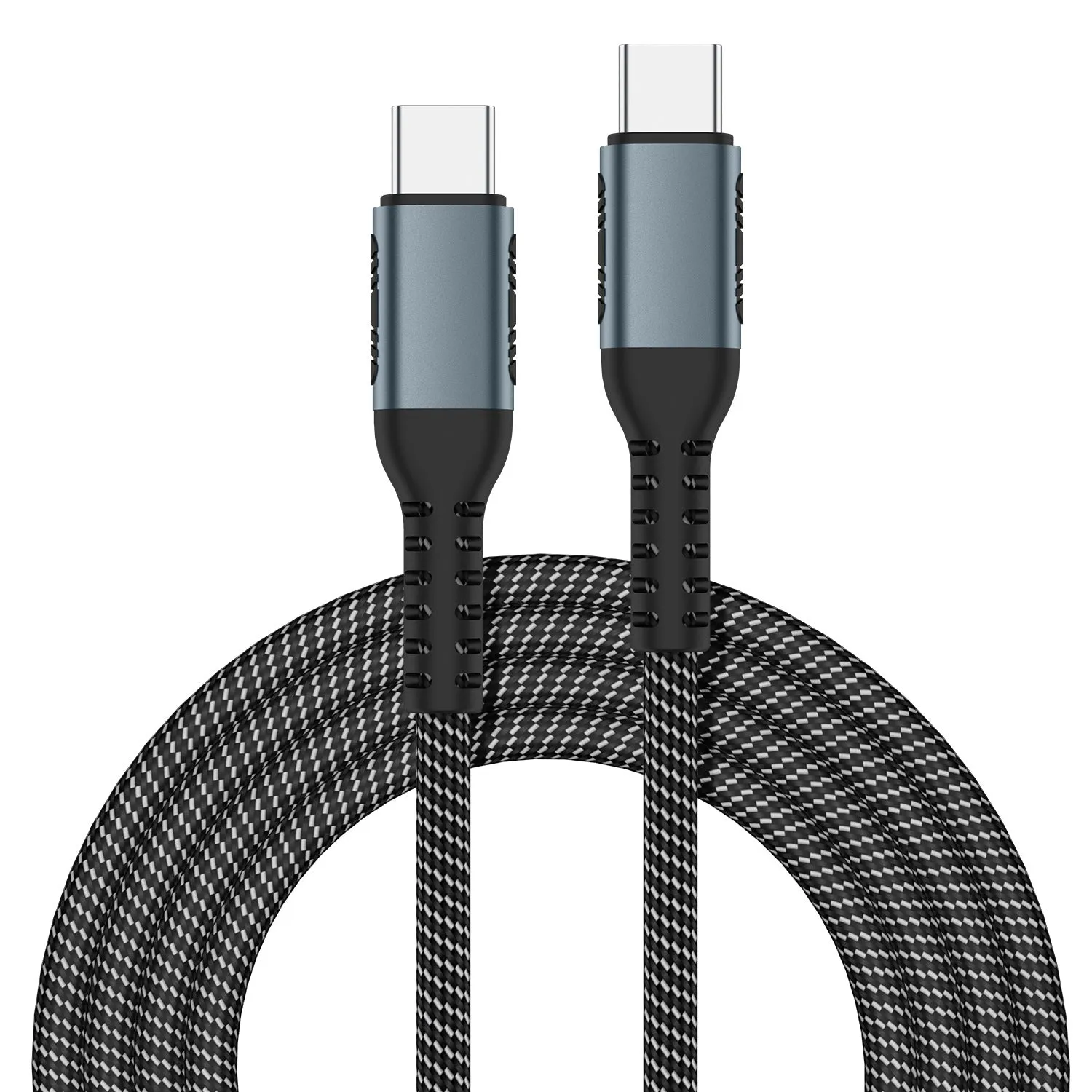 High-Speed 100W Nylon USB-C to USB-C Cable, 1m