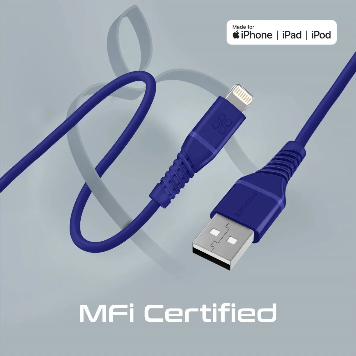 High Tensile Strength Data Sync & Charge Cable with Lightning Connector