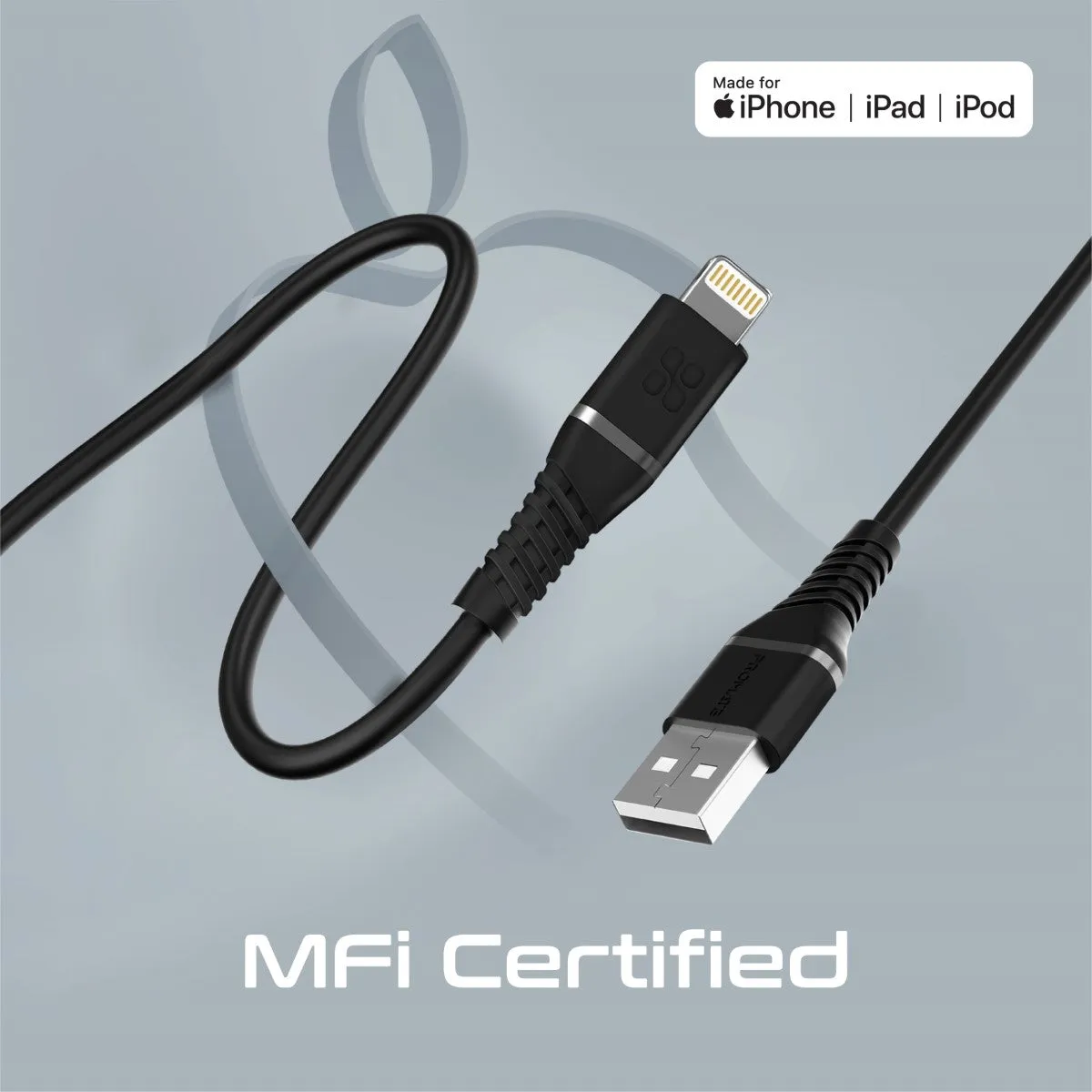 High Tensile Strength Data Sync & Charge Cable with Lightning Connector