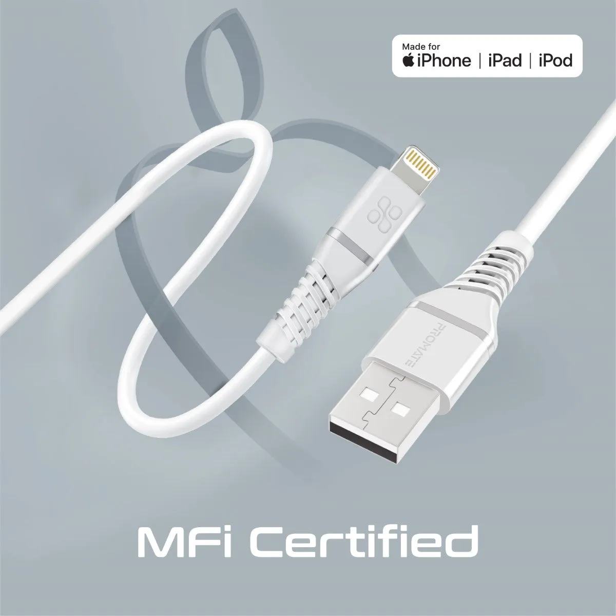 High Tensile Strength Data Sync & Charge Cable with Lightning Connector