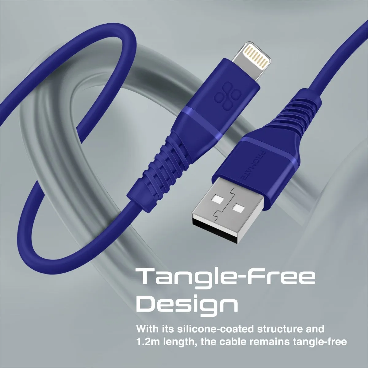 High Tensile Strength Data Sync & Charge Cable with Lightning Connector