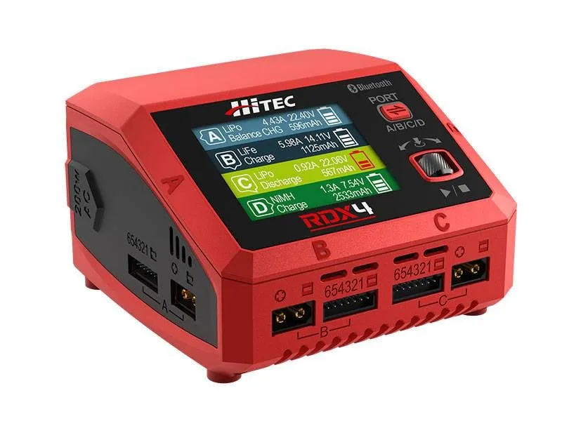 Hitec RDX4 Dual Smart LiPo Battery Balance Charger 44354