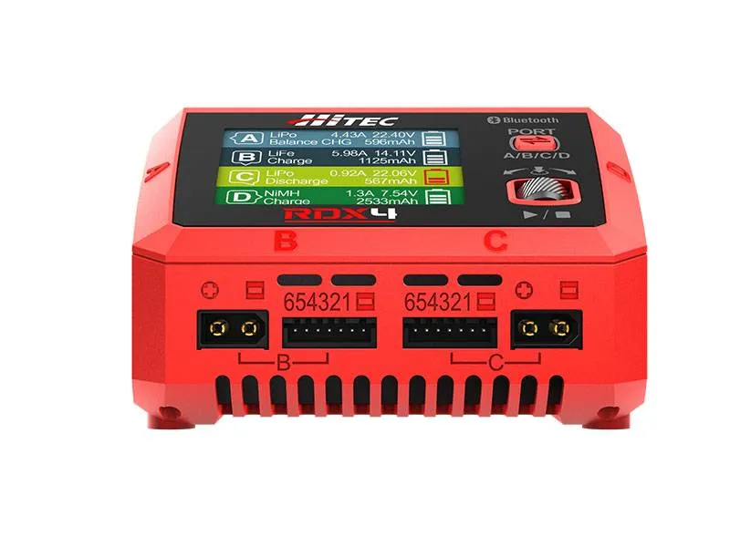 Hitec RDX4 Dual Smart LiPo Battery Balance Charger 44354