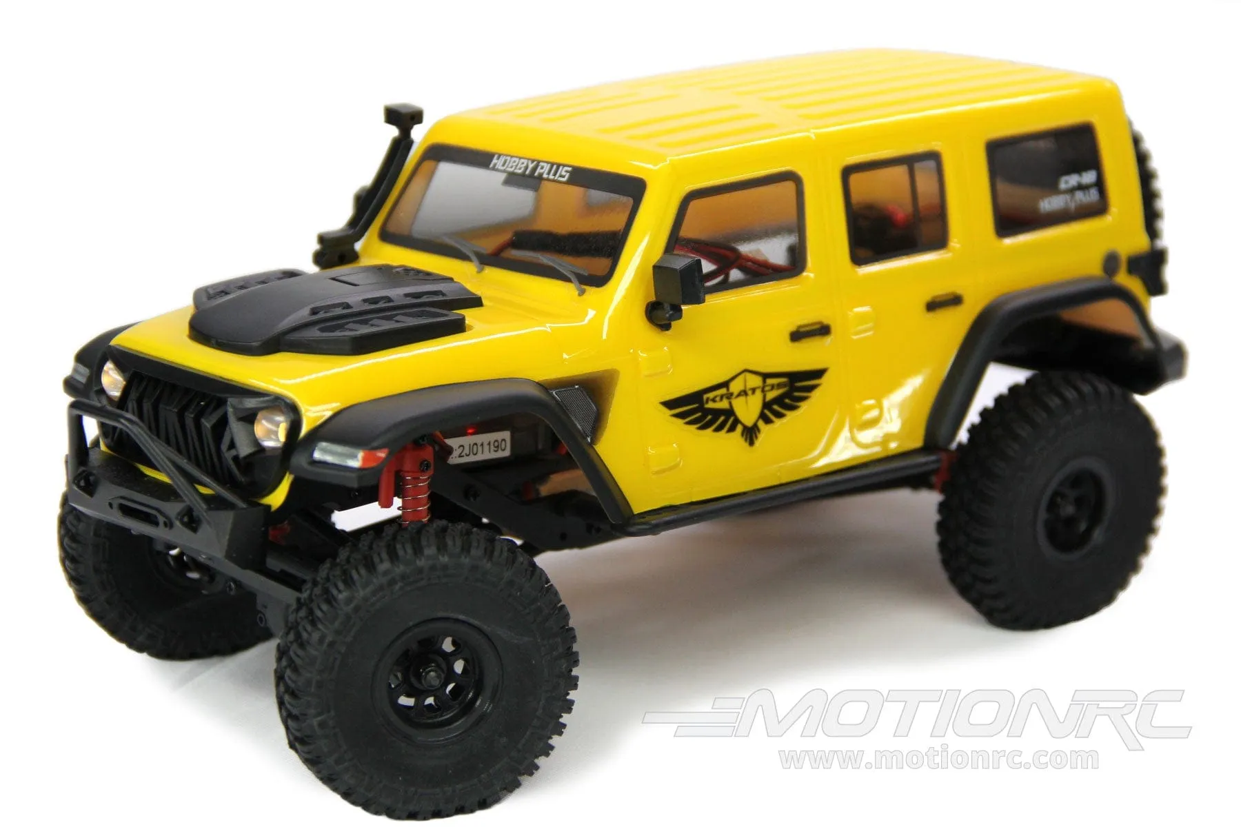 Hobby Plus CR18 Yellow Kratos 1/18 Scale 4WD Mini Crawler - RTR