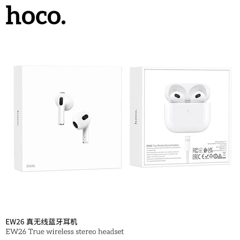 Hoco EW26 True wireless stereo headset, white