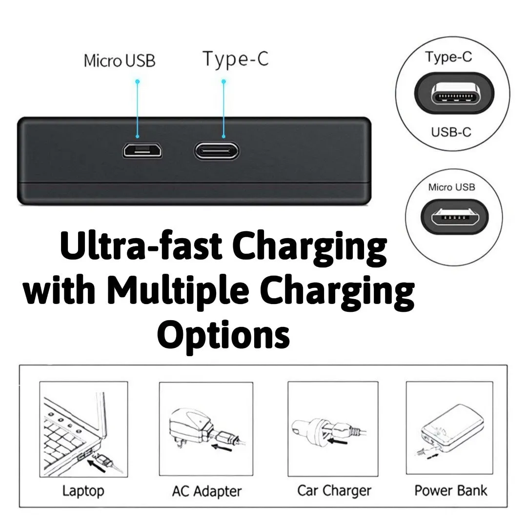 Hridz EN-EL14 Dual Charger For Nikon EN-EL14 Battery