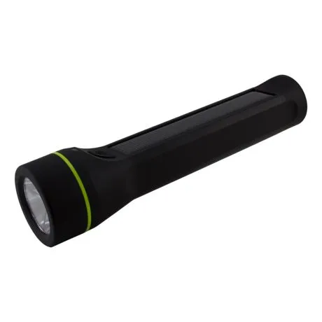 Hybrid Flashlight Solar/Chg 250 Lumens