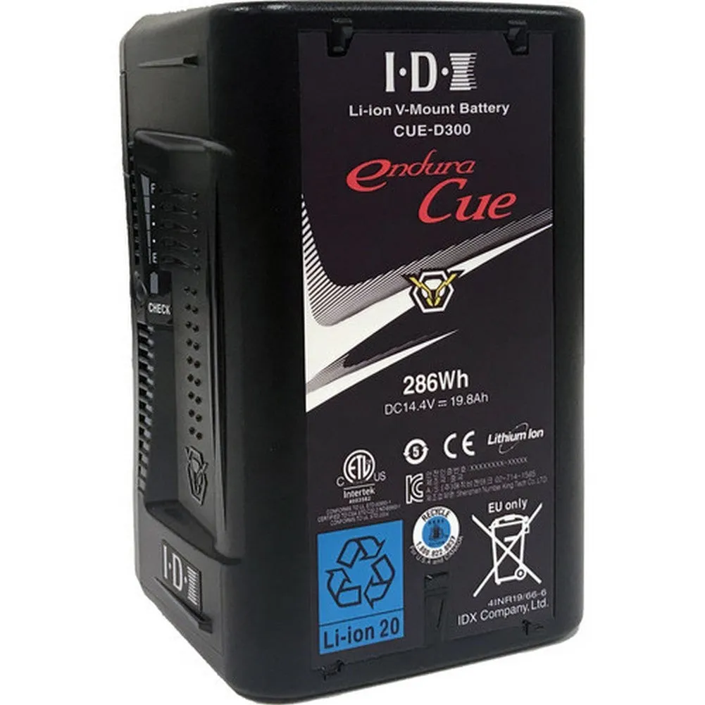 IDX System Technology CUE-D300 286Wh High-Capacity/Load Li-Ion Battery (V-Mount)