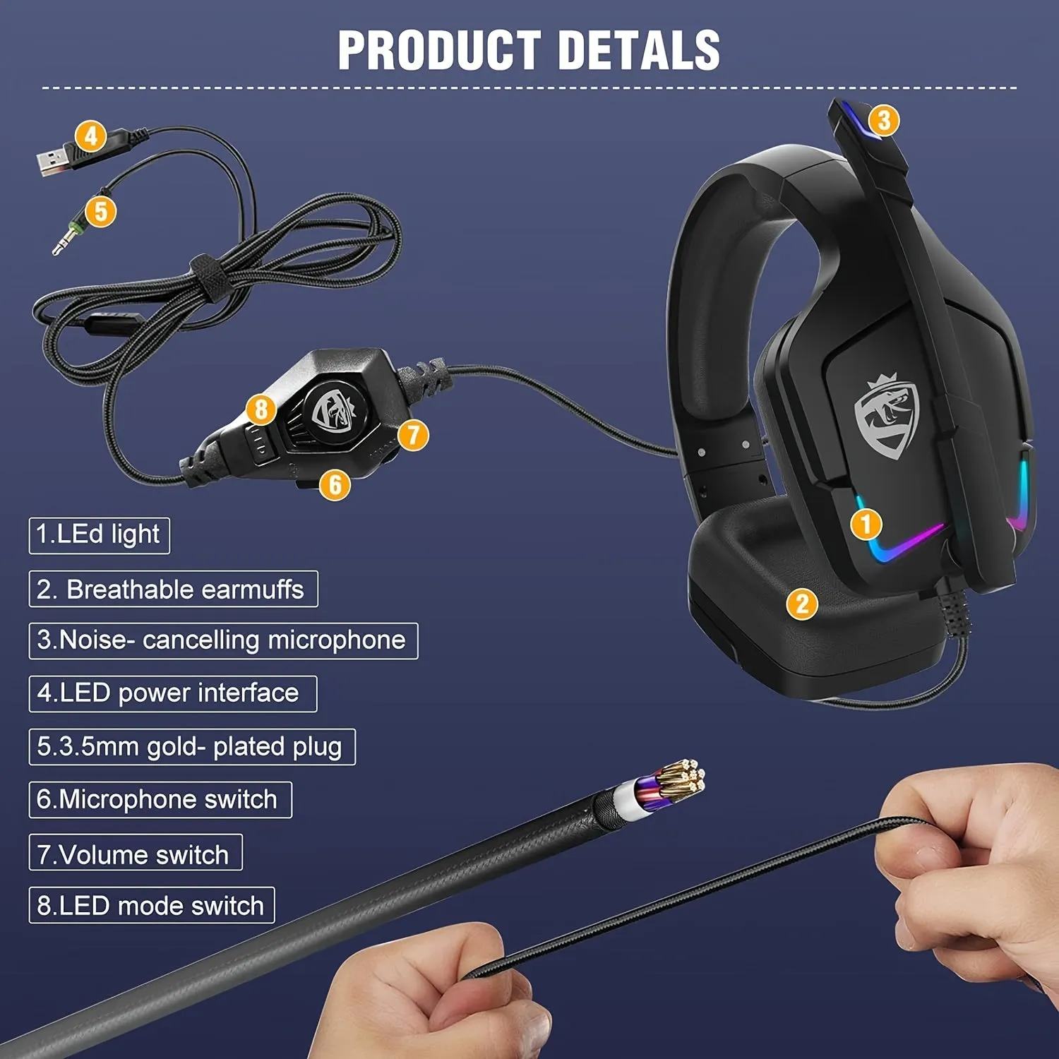 Immerse Yourself in Gaming SoulBytes RGB LED Gaming Headset