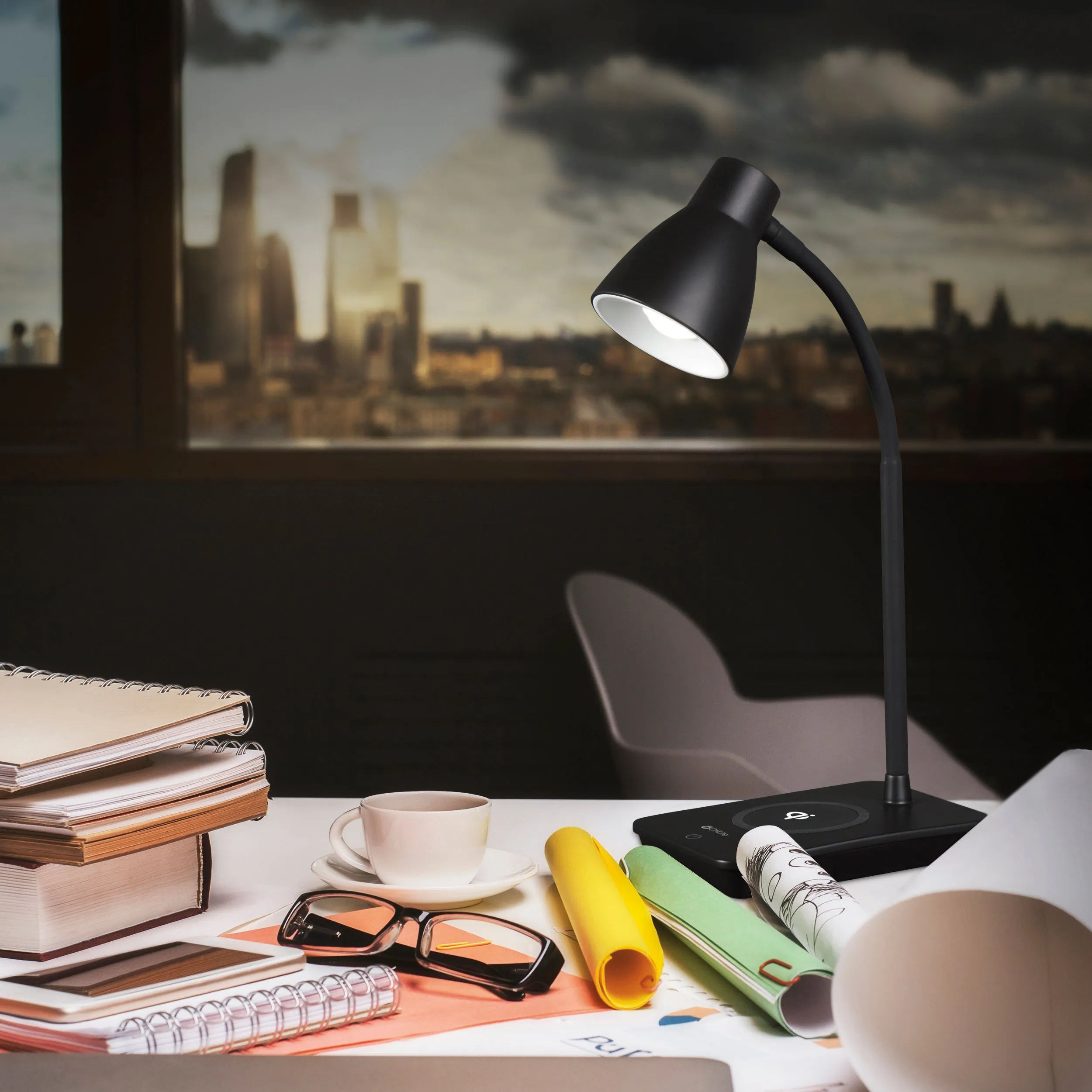 Infuse LED Desk Lamp with Wireless Charging