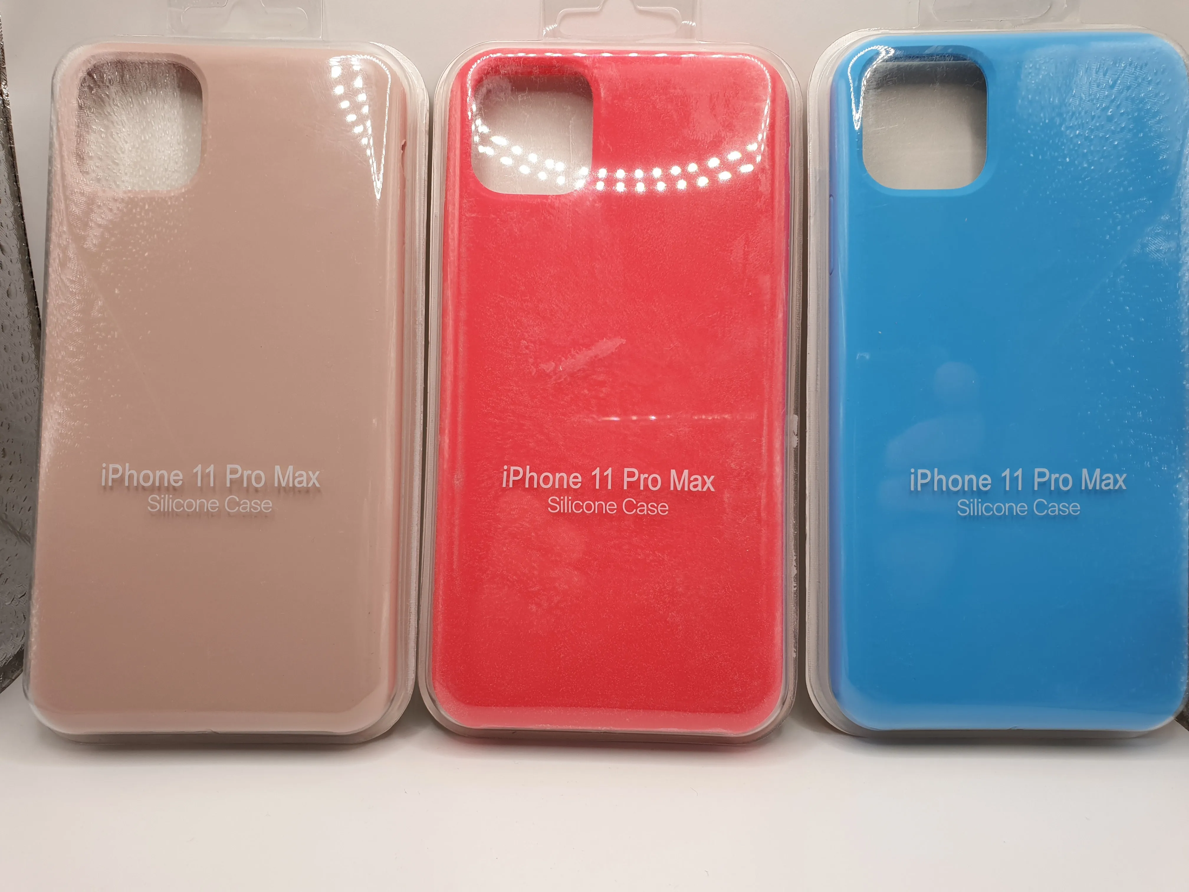 iPhone 11 Pro Max Silicone Blue Case Cover