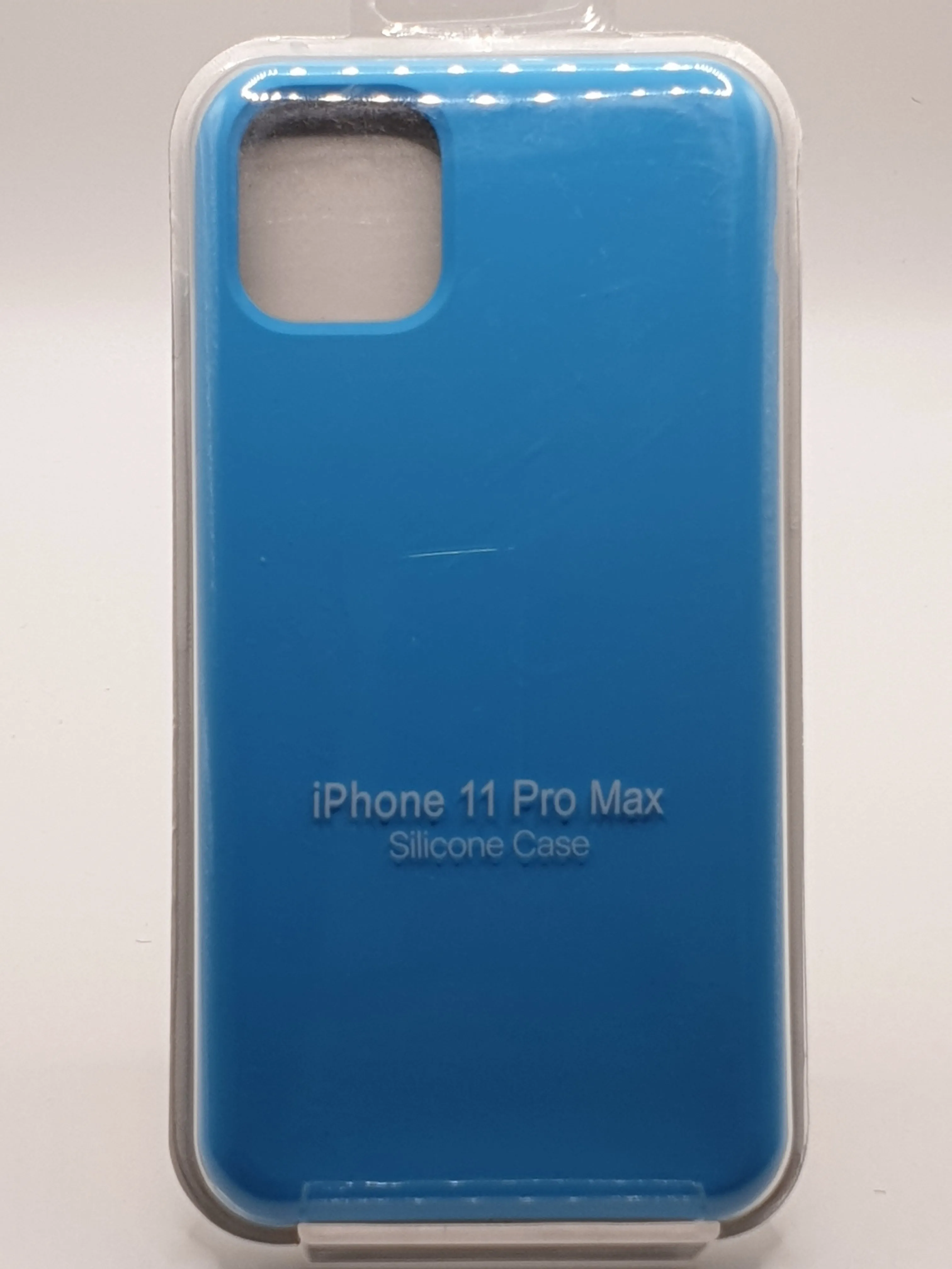 iPhone 11 Pro Max Silicone Blue Case Cover