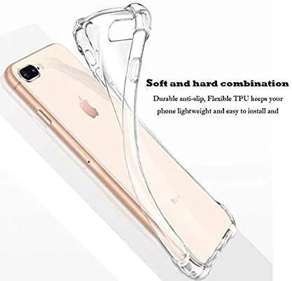 iPhone 7/8 Clear Back Anti-Burst Case Protection Slim Armour