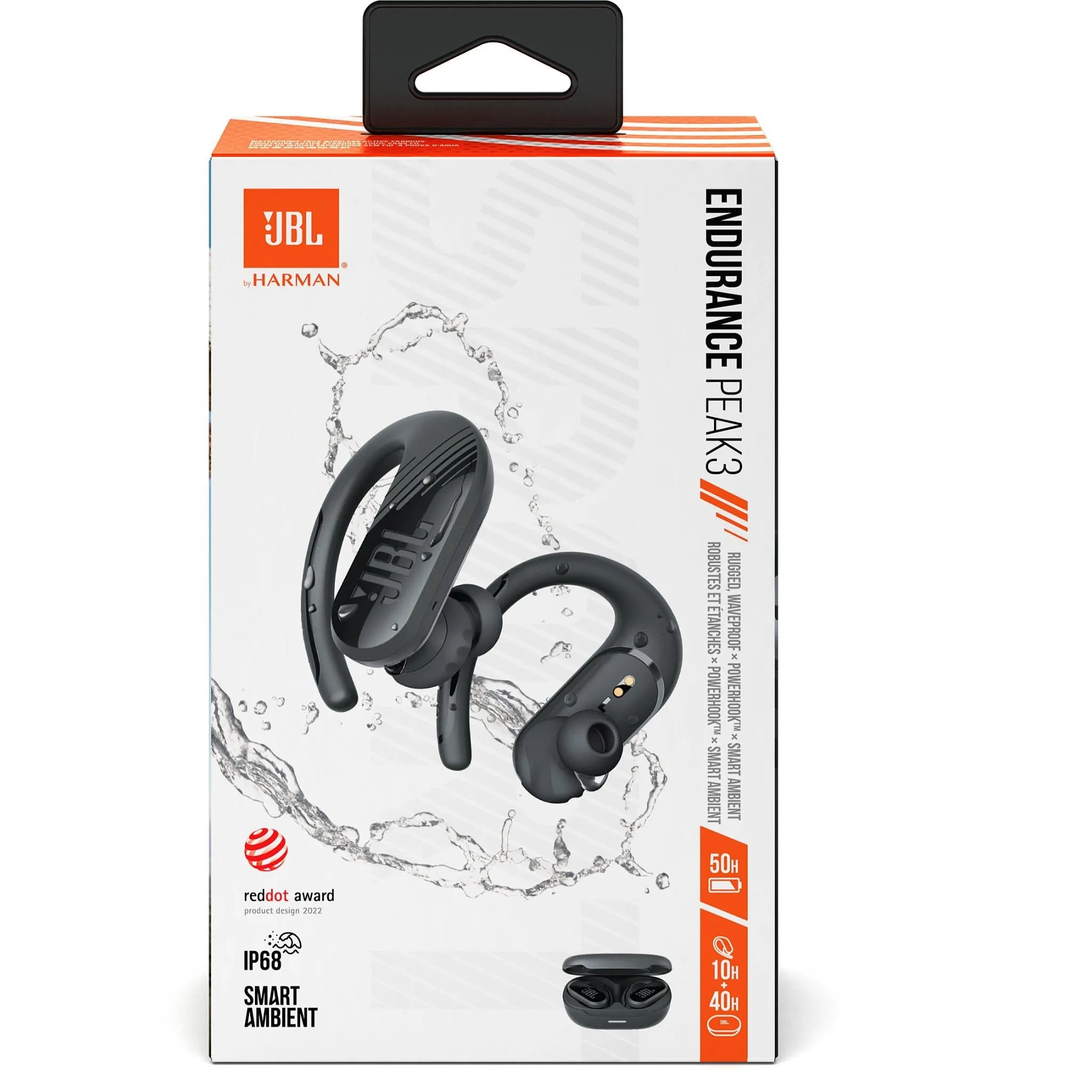 JBL Endurance Peak 3 TWS Sport In-Ear Headphones (Black)