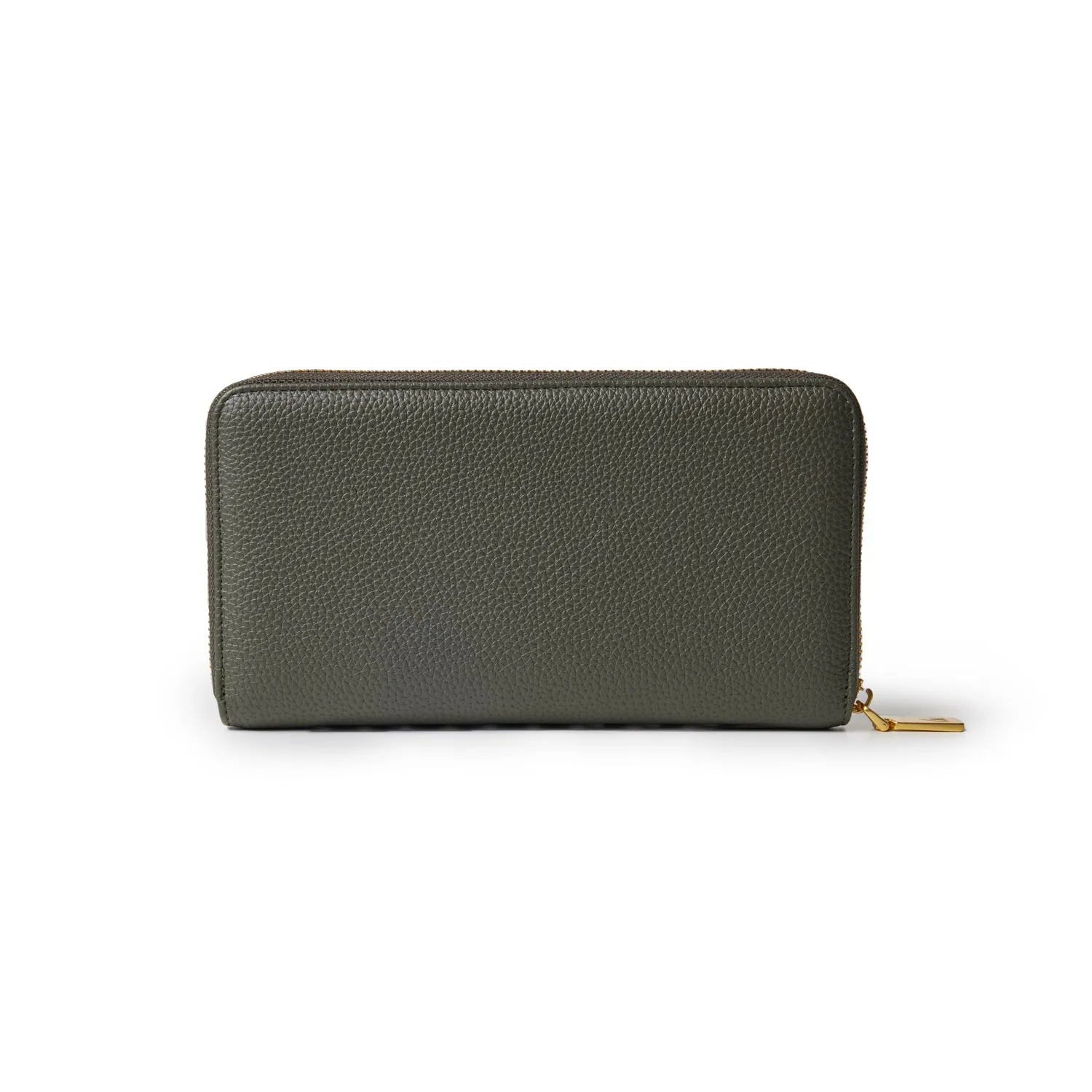 JUMBO PEBBLE WALLET - OLIVE GREEN