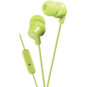 JVC HAFR15G In-Ear Headphones with Microphone (Green)