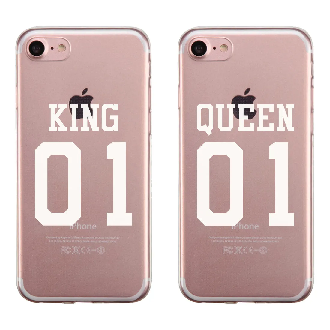 King 01 Queen 01 Couple Matching Phone Cases Important Perfect Gift