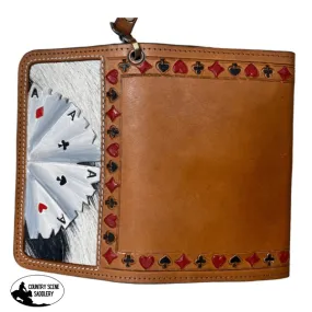 Klassy Cowgirl Leather Clutch Phone Wallet - 'Four of a Kind'