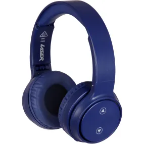 Laser Foldable Padded Hands-Free Headphones - Navy