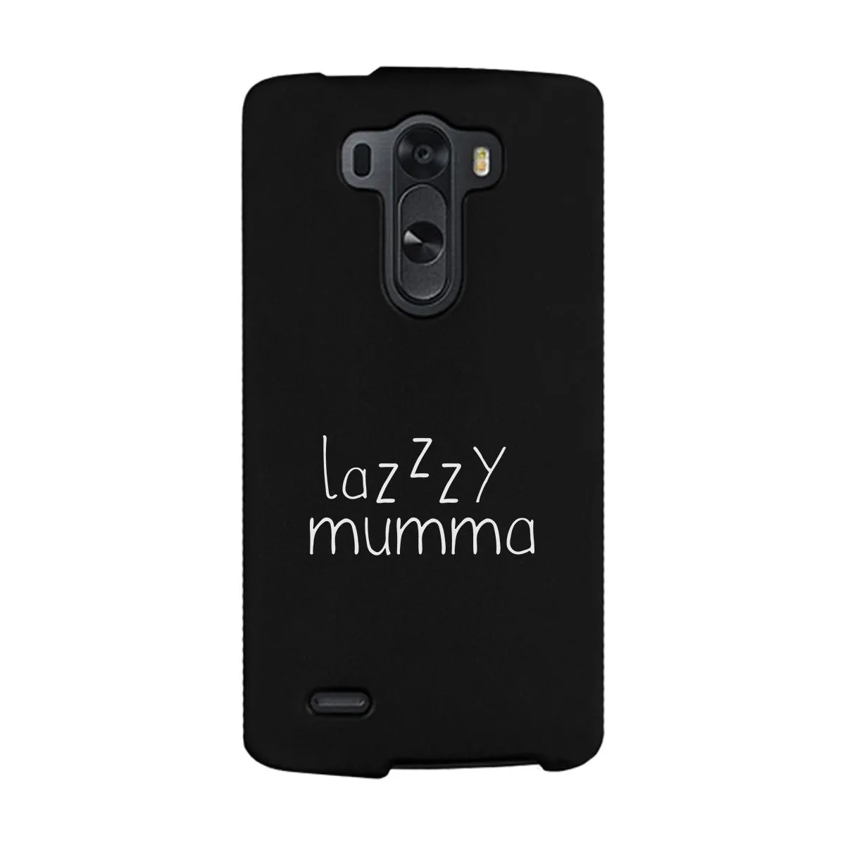 Lazzzy Mumma Black Phone Case Funny Design Gifts For Lazy Moms