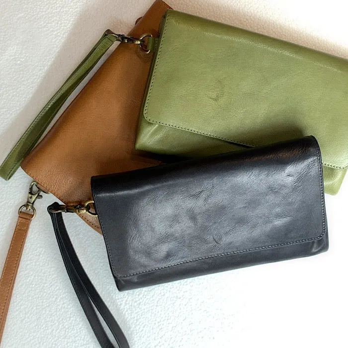 LEATHER CLUTCH WALLET BAGS