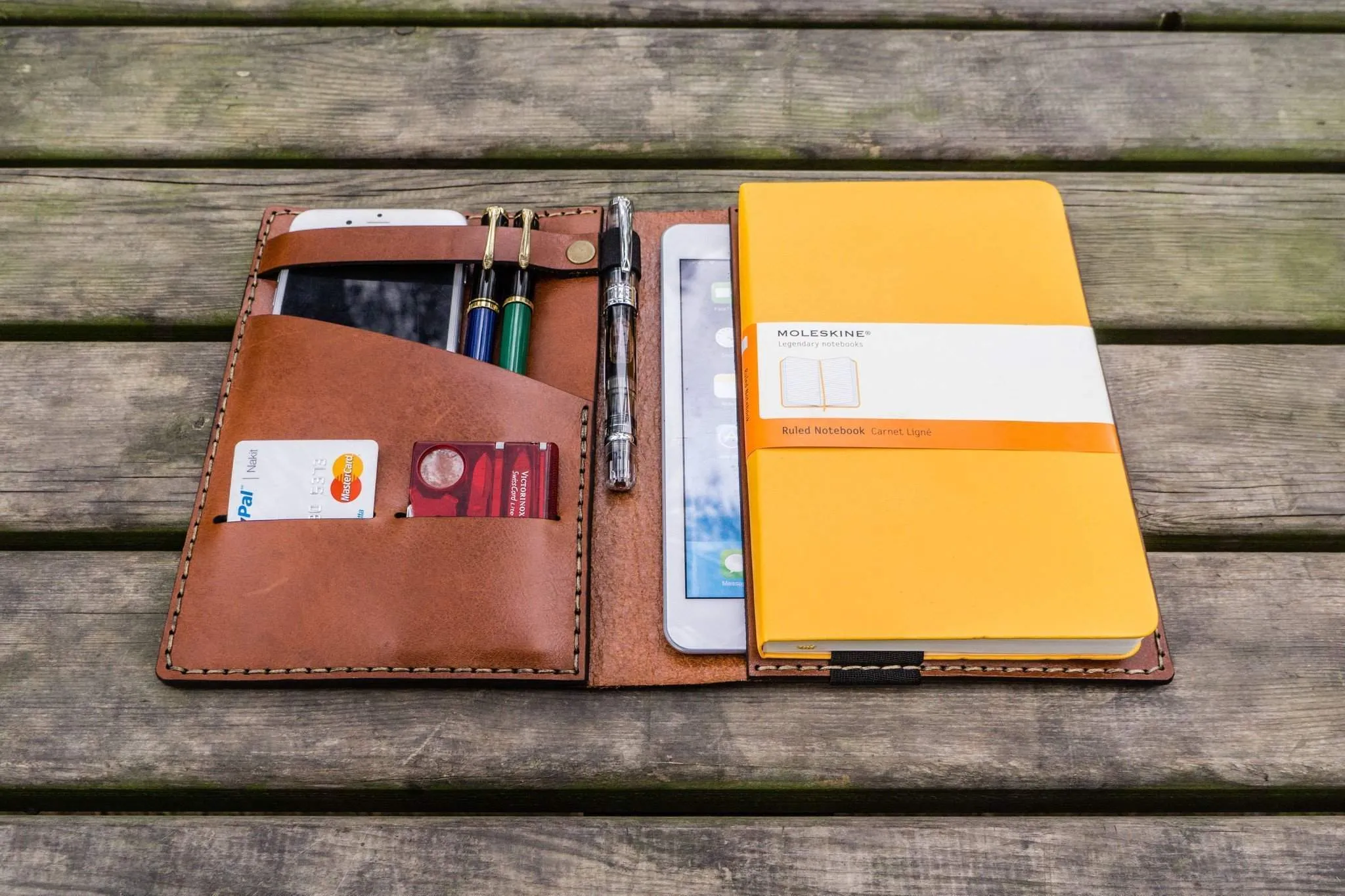 Leather Leuchtturm1917 A5 Notebook Cover - Brown - Bullet Journal Cover