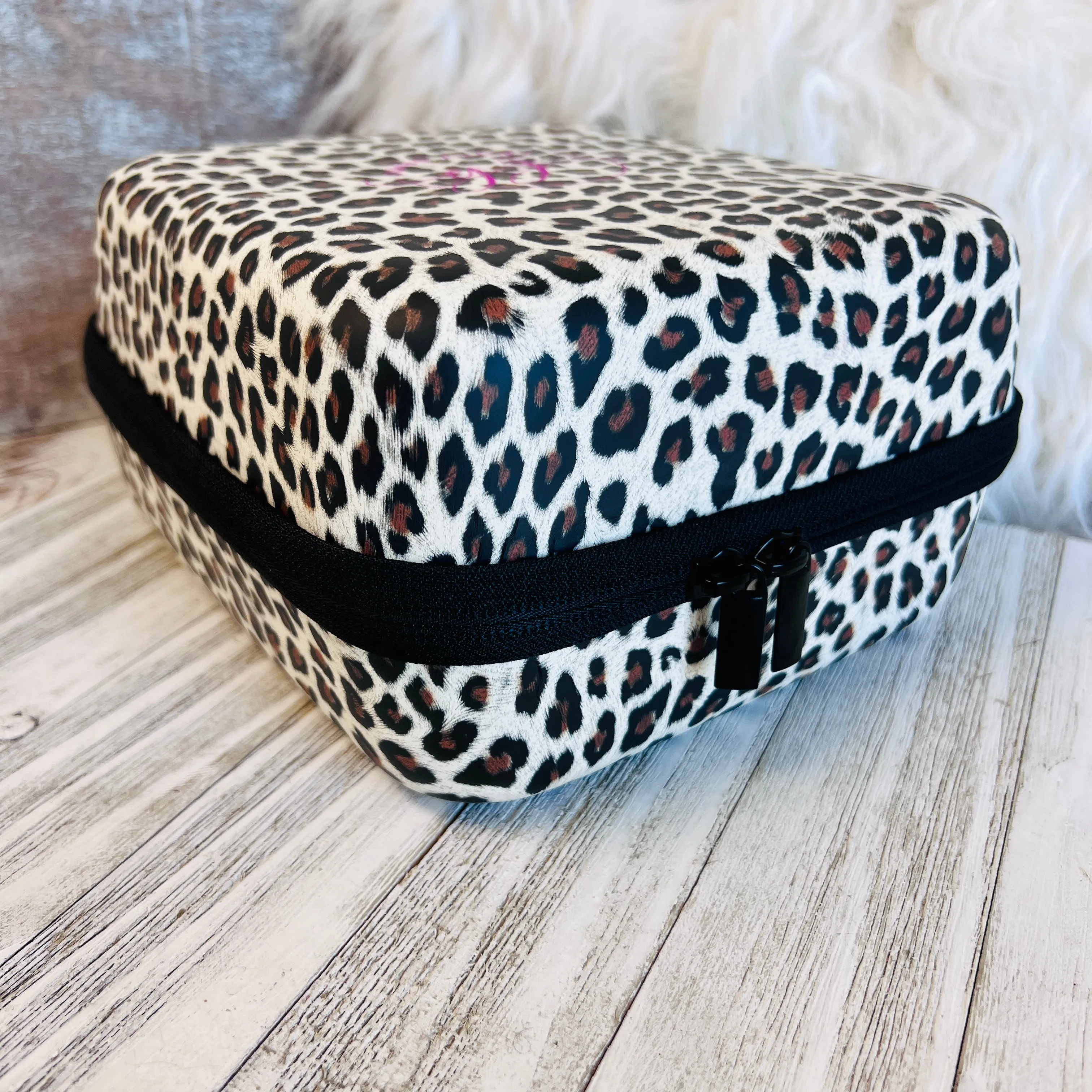 Leopard Print Fancy Band Storage Case