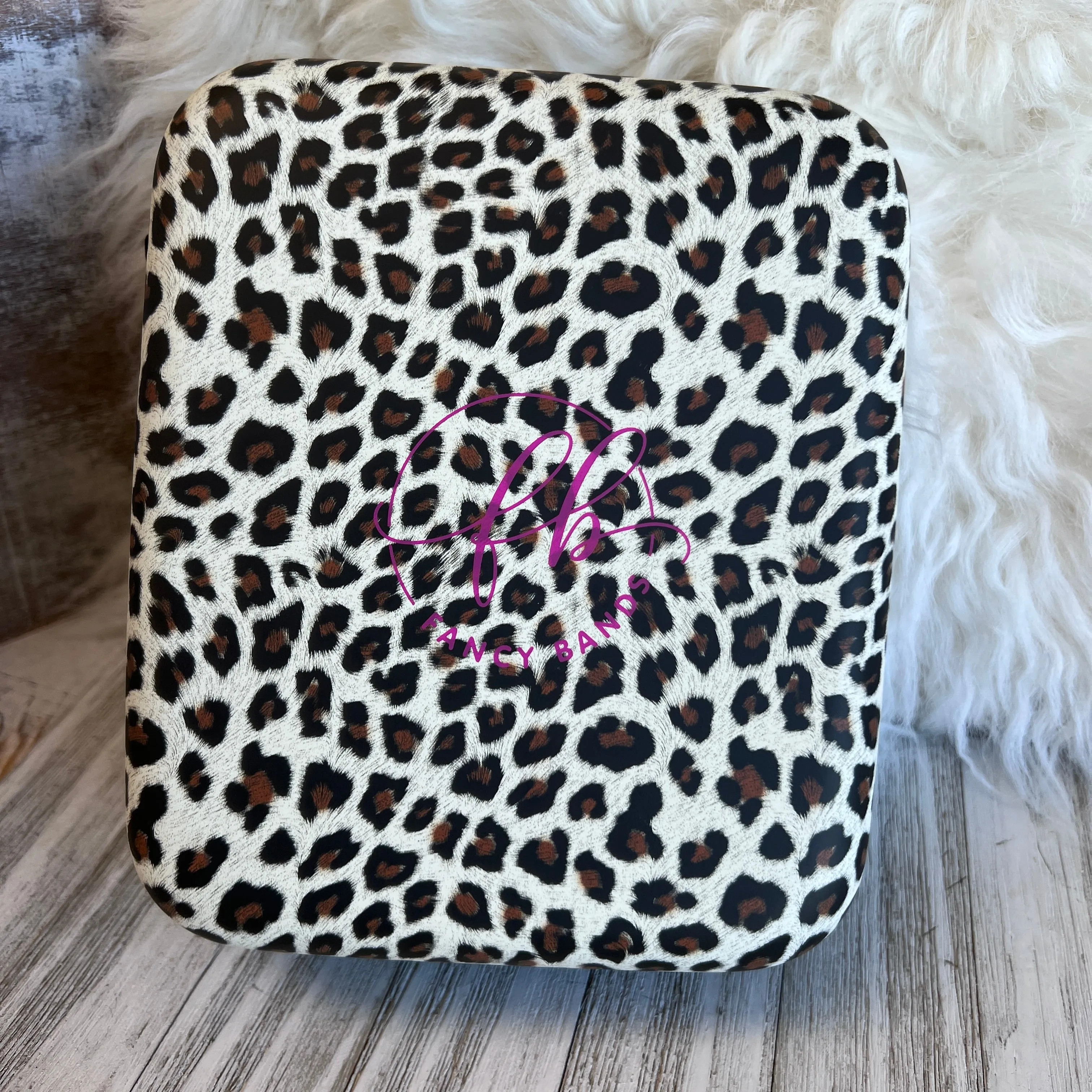 Leopard Print Fancy Band Storage Case