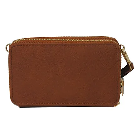 Light Brown Faux Leather NGIL All In One Wallet